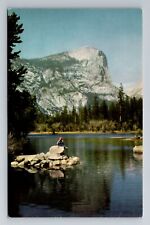 CA-California, Mirror Lake In Yosemite, Antique, Vintage Souvenir Postcard picture