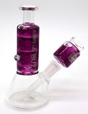 Aqua Buzz water pipe bong with freezable bowl thick glass pipe 5.5' Purple Cold picture