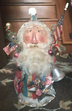 thomas panetta krisnik Folk Santa Claus USA Hand Sculpted & Signed picture