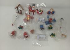 Vintage Wooden Christmas Ornaments Small Lot Of 18 Made In Taiwan  picture