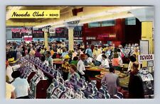 Reno NV-Nevada, Nevada Club Advertising, Gambling, Antique Vintage Postcard picture