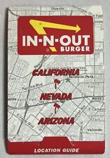Travel Memorabilia. In And Out Burgers. Road Trip Map picture