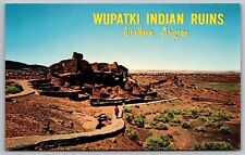 Wupatki Indian Ruins Northern Arizona Birds Eye View Desert Vintage UNP Postcard picture