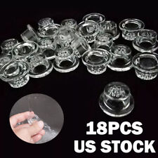 (18PCS) 9-Hole Glass Bowl For Silicone Smoking Pipe Glass Replacement Bowl picture