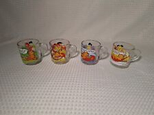 Vintage 1978 McDonald's Garfield Characters Glass Cups Mugs Jim Davis Set of 4 picture