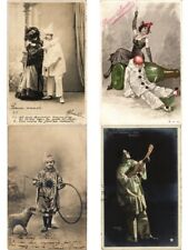 PIERROT CLOWNS HUMOR, 46 Vintage Postcards Pre-1940 (L6932) picture