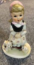 VTG Little Girl with Her Puppies Figurine  picture
