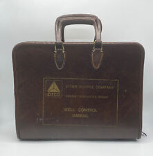 Vintage Citgo Well Control Manual Leather Bag Case Manual Not Included picture