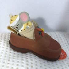 Vintage Silvestri Mouse Christmas Ornament Unusual Mouse In A Penny Loafer Shoe picture