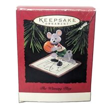 1995 the Winning Play (Mouse) Hallmark Keepsake Christmas Tree Ornament - QX5889 picture