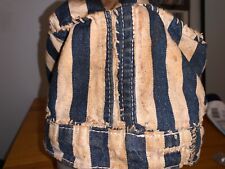 EUROPEAN SIZE 57 PRISON INMATE FILM USE HAT CAP STRIPED OLD ANTIQUE picture