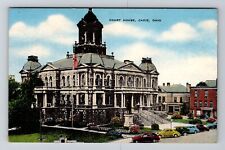 Cadiz OH-Ohio, Court House, Vintage Postcard picture