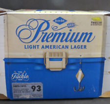Grain Belt Premium Light Lager The Tackle Box Beer Can Empty Box Case Man Cave picture