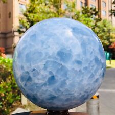 12.12LB Natural Beautiful Blue Crystal Ball Quartz Crystal Sphere Healing 1190 picture
