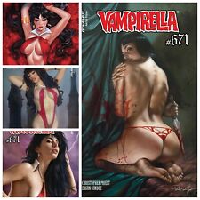 Vampirella #671 Set Of 4 Parrillo Chatzoudi Cohen Cosplay Dynamite PRESALE 8/14 picture