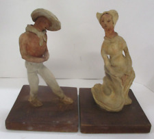 Pair of Vintage Mexican? Folk Art Pottery Sculptures picture