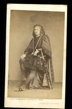 CDV CHARLES FECHTER AS HAMLET FRENCH ACTOR PHOTOGRAPHERS TO QUEEN ENGLAND 1860s picture