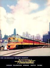 Milwaukee Road Olympian Hiawatha Poster Erie Built CMSP Train Railroad Chicago L picture