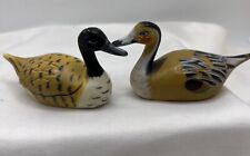 Lot of 2 Vintage Mallard Ducks Miniature Figurines Pencil Sharpeners Hong Kong picture