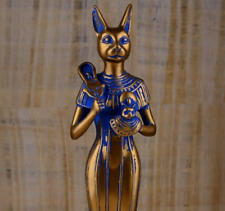 UNIQUE ANCIENT EGYPTIAN ANTIQUE Statue Large Of Goddess Bastet RARE Pharaonic Bc picture