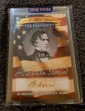 2020 POTUS WORD FROM THE PRESIDENT *Franklin Pierce* AUTHENTIC HANDWRITTEN WORD picture