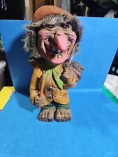 Heico bobblehead troll with wood on his back Vintage Germany 1960 picture