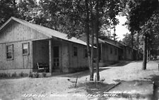 Real Photo Postcard Bedalow Cabins in Walhalla, Michigan~122508 picture