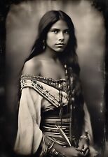 Native American Female Tintype Series C10062RP picture