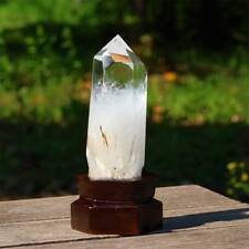 2.55LB Top Natural Clear Quartz Crystal Obelisk Reiki Heal Crystal Wand Point picture