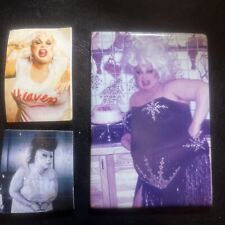 Lot Of 3 DIVINE VINTAGE FRIDGE MAGNETS Drag Queen Gay Interest John Waters RARE picture