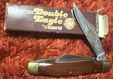 Frontier Knife Made in USA By Imperial 1970s DOUBLE EAGLE 4435 Stockman NOS picture