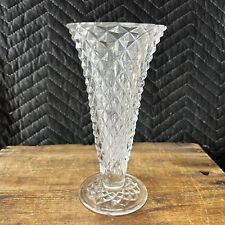 Beautiful Vintage Fostoria American Crystal Flared Rim Bud Vase 8