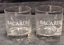 2 Vintage Bacardi Rock Glasses. picture