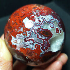 TOP 421G Natural Polished Mexico Banded Agate Crystal Sphere Ball Healing  A2269 picture