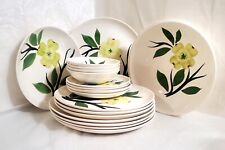 Dixie Dogwood by Joni & ? Hand Painted  Bowls, dinner and  B&B plates picture
