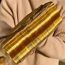 7.16LB Large Golden Tiger'S Eye Rock Quartz Crystal Mineral Specimen Metaphysics picture