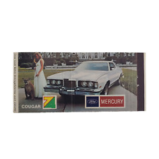 Vintage Matchbook Cover 1974 Mercury Cougar - Jack Hay Motors Limited picture
