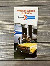 Vintage Amtraks Week Of Wheels In Florida Brochure Pamphlet T picture