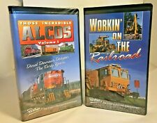 Pentrex Train VHS Videos Those Incredible Alcos Vol I & Workin' on the Railroad picture