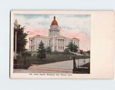Postcard State Capitol Building Broadway Side Denver Colorado USA North America picture