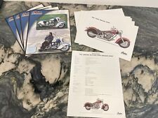 LOT (10) Vintage Indian Motorcycle 1999 Chief Paper Advertising + Spec Sheets picture