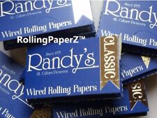 New 5 PACKS - Randy's CLASSIC 1 1/4 Size - WIRED Cigarette Rolling Papers HEMP picture