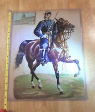 Rare Large Raphael Tuck Union Civil War General Victorian Die Cut Display Size  picture