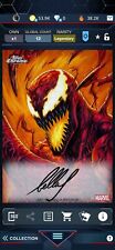 TOPPS MARVEL COLLECT CHROME 24 ORIGINAL ART MOTION SIGNATURE LEGENDARY CARNAGE picture