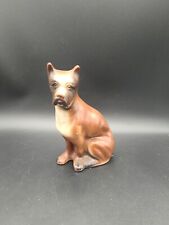 Vintage Porcelain ceramic boxer dog figurine. Marked picture