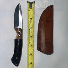 Vintage Custom Handmade Stag Antler Handle 7” Fixed Blade Knife picture