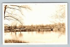 RPPC Mill Pond, View, Vintage Postcard picture