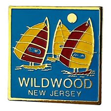 Vintage Wildwood New Jersey Lapel Hat Pin 1990 Travel Souvenir Gift picture