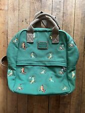 Rare Disney Parks Loungefly Tiki Room Green Canvas Backpack picture