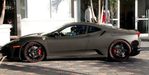 Justin Bieber S Flat Black Ferrari Celebrity Cars Blog